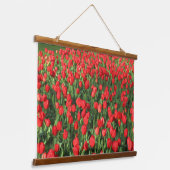 Rood Tulpen 02 Hangend Wandkleed (Gebogen)
