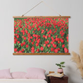 Rood Tulpen 02 Hangend Wandkleed (Slaapkamer)