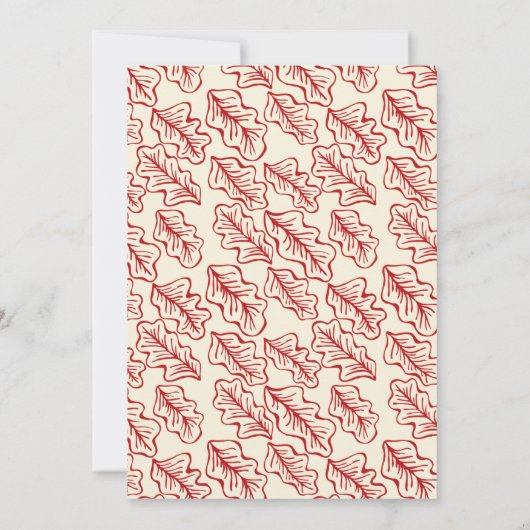 Rood & Turquoise Land Bruiloft Receptie Menu Kaart (Achterkant)