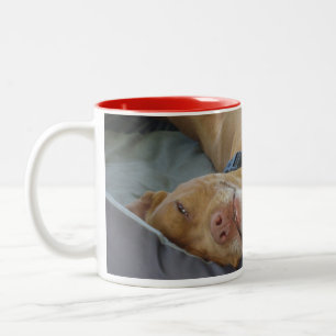 Rood Tweekleurige Koffiemok