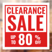 Rood uitgebreide eBay Verkoop winkelvenster Versne Raamsticker (Vel 2)