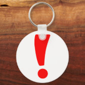 Rood uitroepteken sleutelhanger (Voorkant)