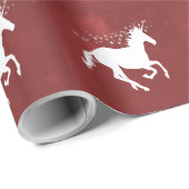 Rood UNICORN Wrapping Paper Cadeaupapier (Rol Hoek)