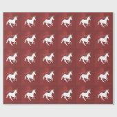 Rood UNICORN Wrapping Paper Cadeaupapier (Vlak)