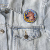 Rood-unicornepen Ronde Button 5,7 Cm (In situ)