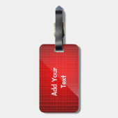 Rood uniek, aangepast Bagagelabel (Achterkant verticaal)