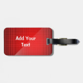 Rood uniek, aangepast Bagagelabel (Achterkant horizontaal)