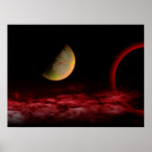 Rood universum poster (Voorkant)