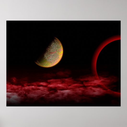 Rood universum poster (Voorkant)