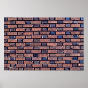 Rood Van de Bakstenen muur Canvas of Poster Als