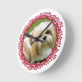 Rood van de de douanefoto van de bessenkroon het ronde klok (Hoek)