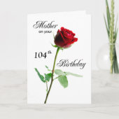 Rood van de Verjaardag van de Leeftijd van de Kaart (Voorkant)