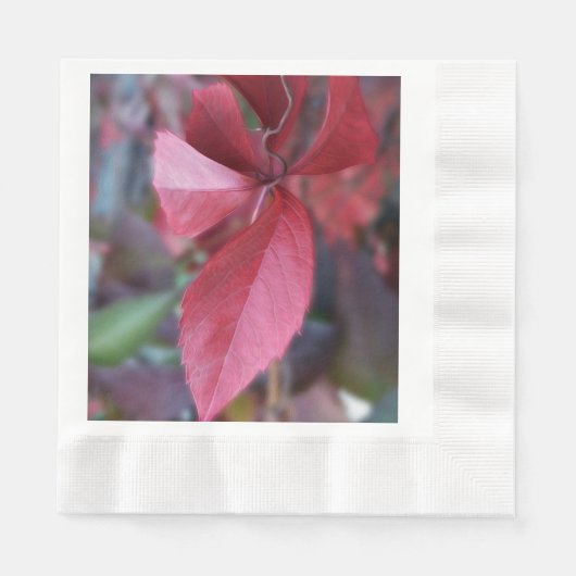 Rood van herfst servet (Voorkant)