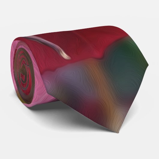Rood van herfst stropdas (Opgerold)