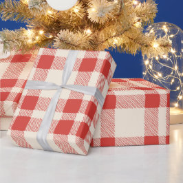  rood van witte kerst cadeaupapier