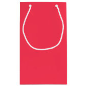 Rood, vaste kleur klein cadeauzakje (Achterkant)