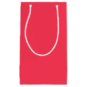 Rood, vaste kleur klein cadeauzakje (Voorkant)