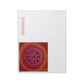 Rood venster mandala Thunder_Cove Notitieblok (Linkerzijde)