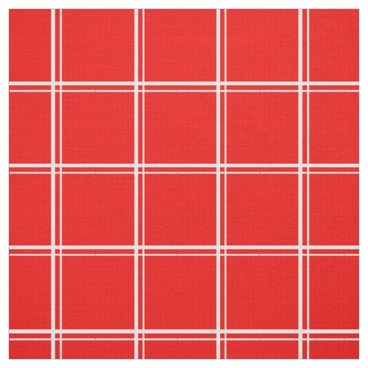 Rood venster Plaid Stof (Swatch)