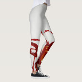 Rood verfeffect leggings (Rechts)
