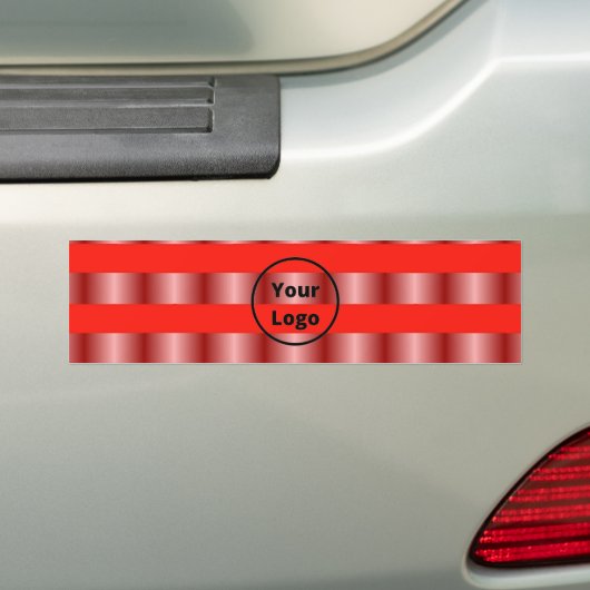 Rood verloop bumpersticker (Op auto)