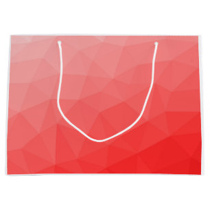 Rood verloop geometrisch meshpatroon groot cadeauzakje