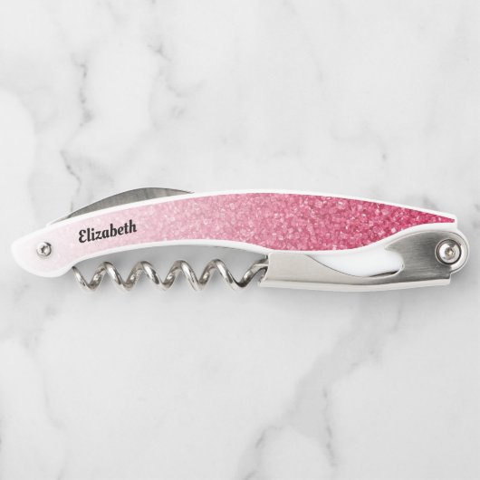 Rood verloop Glitter Kurkentrekker (Achterkant)