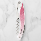 Rood verloop Glitter Kurkentrekker (Voorkant)