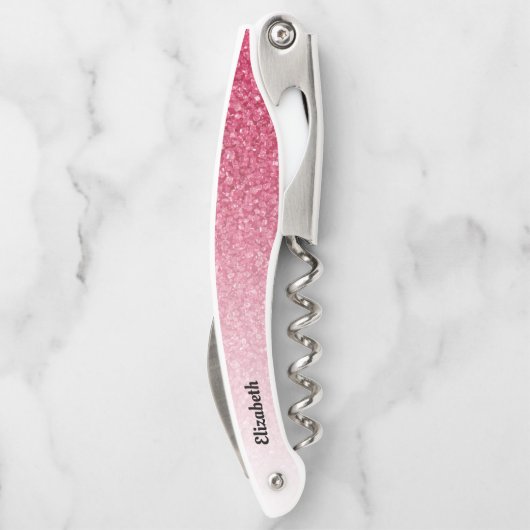 Rood verloop Glitter Kurkentrekker (Achterkant)