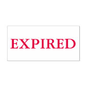 Rood verlopen zelfinktende stempel (Design)