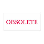 Rood verouderd zelfinktende stempel (Design)