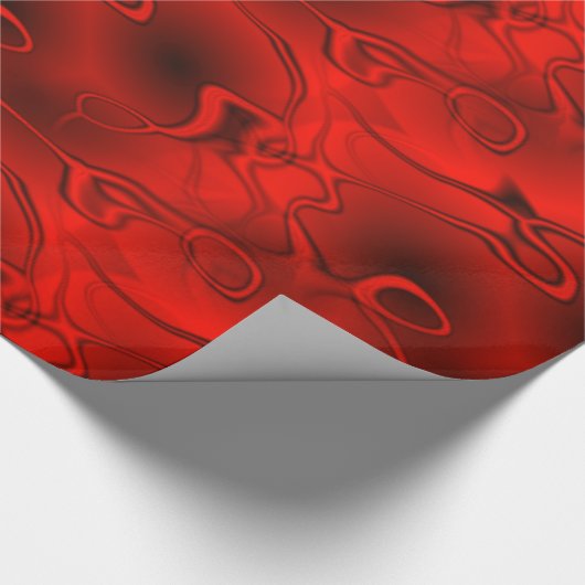 Rood verpakkingspapier cadeaupapier (Hoek)