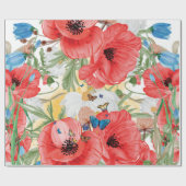 Rood verpakt verpakkingspapier cadeaupapier (Vlak)