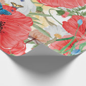 Rood verpakt verpakkingspapier cadeaupapier (Hoek)