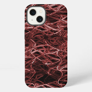Rood verstrengeld netwerk van landelijke en verwar iPhone 13 hoesje