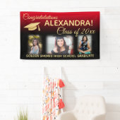 Rood Vervagen Filter Effect Foto Afstuderen Banner (Insitu)