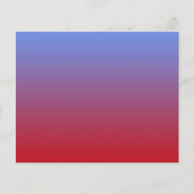 Rood vervagen naar blauwe kleuren, eenvoudig ontwe (Voorkant)