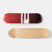rood vervagen naar zwart skateboard (Horizontaal)