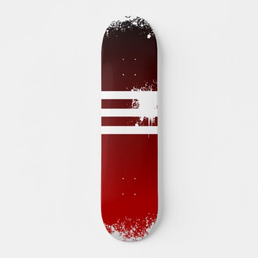 rood vervagen naar zwart skateboard (Voorkant)