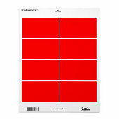 Rood verzendlabel (Full Sheet)