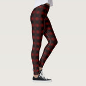 rood vet omhulsel Abstract ontwerp Leggings (Rechts)