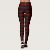 rood vet omhulsel Abstract ontwerp Leggings (Achterkant)