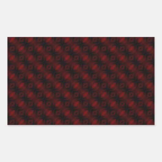  rood vet omhulsel Abstract ontwerp Rechthoekige Sticker (Voorkant)