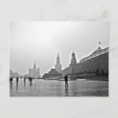 Rood vierkant briefkaart (Voorkant)