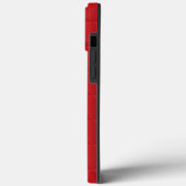 Rood vierkant Case-Mate iPhone case (Achterkant / Links)