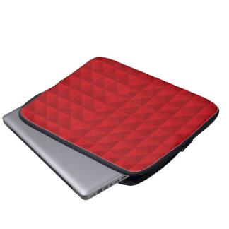 Rood vierkant laptop sleeve