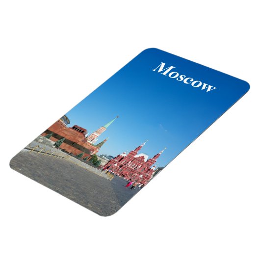 Rood vierkant. Moskou Magneet (Linkerzijde)