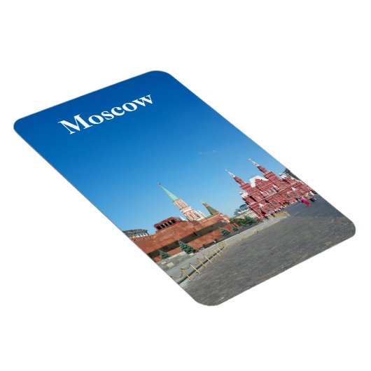 Rood vierkant. Moskou Magneet (Rechterzijde)