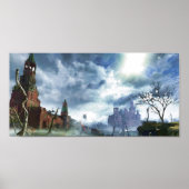 Rood vierkant poster (Voorkant)