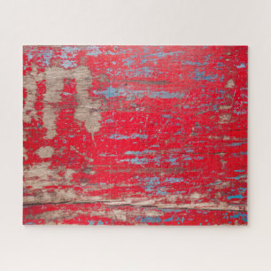 Rood Vintage Hout Legpuzzel